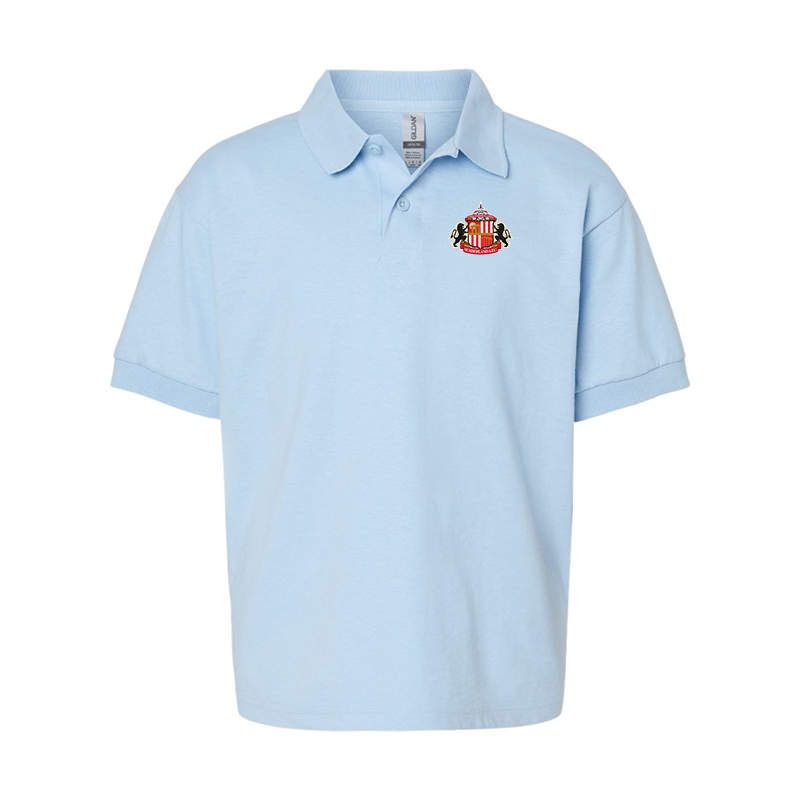Youth Sunderland AFC Soccer  Gildan Dry Blend Jersey Polo